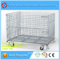Type A-3 Stackable Wire Storage Cage With Wheels